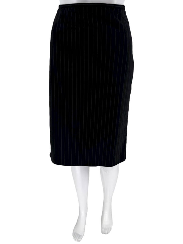 Armani Collezioni Charcoal Pinstripe 3-Piece Suit – Size 12