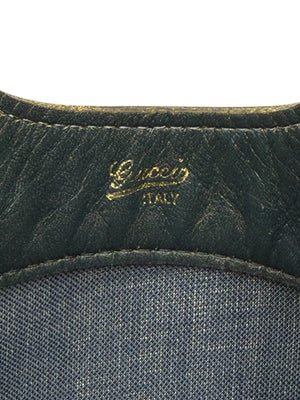 Gucci Vintage GG Canvas &  Leather Champagne Bottle Carrier – Made in Italy