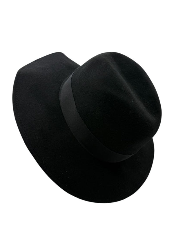 Ann Taylor Black Wool Fedora Hat