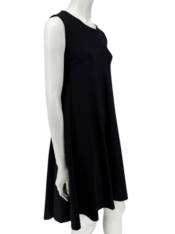 Diane von Furstenberg Sleeveless A-Line Knit Dress – Black - Size 0