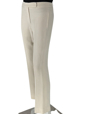 Pamella Roland Ivory Silk Tailored Pants – Fits Like XL