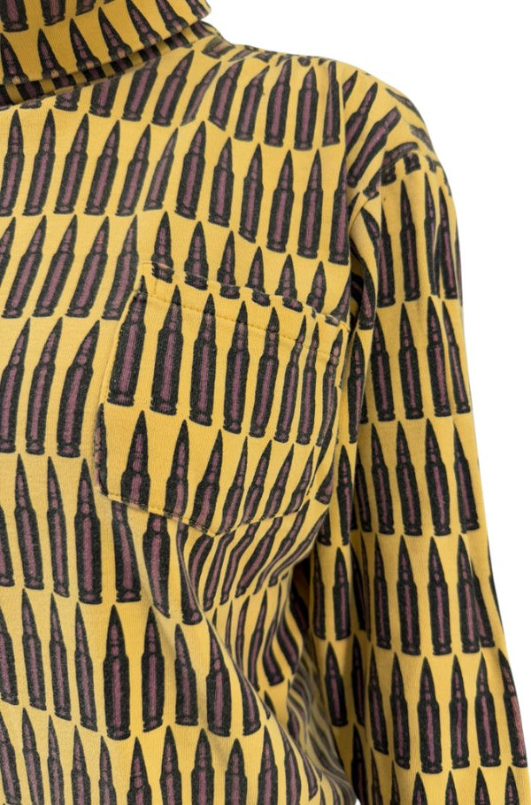 Stephen Sprouse Bullet Print Turtleneck Top – Size M (Good Condition)