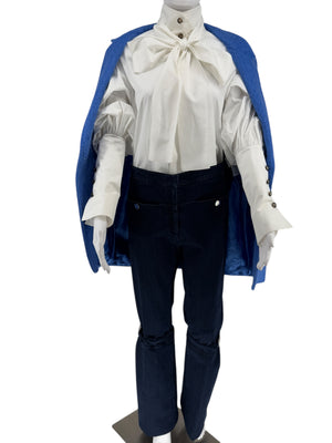 Chanel Pre Fall 2013 "Edinburgh Collection" Bow Poplin Shirt