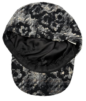 Chanel Black Tweed Hat - Medium