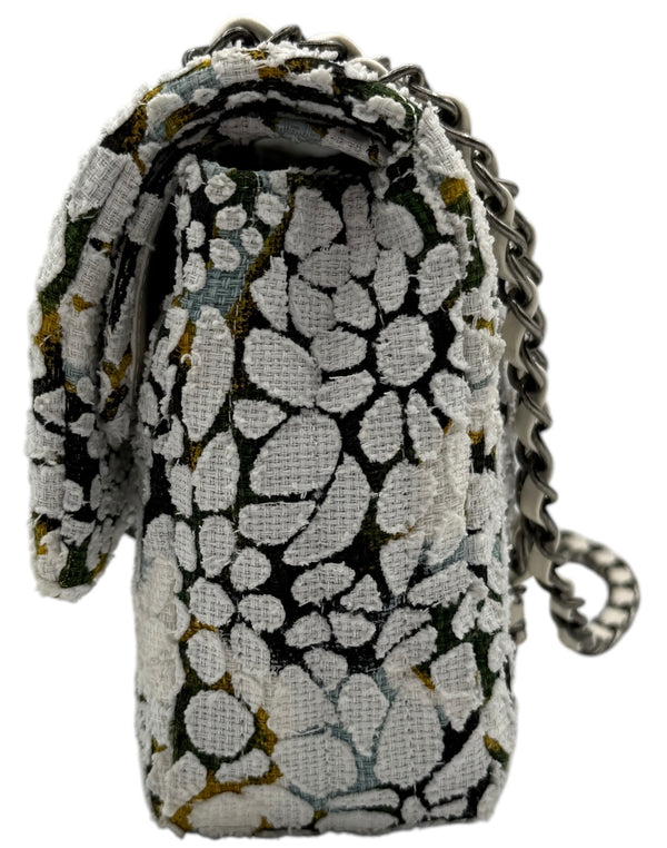 Chanel Double Flap Limited Edition Floral Tweed
