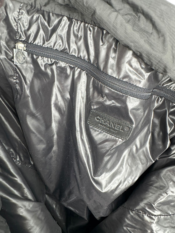 Chanel Black Slouchy Nylon Tote bag with Chain *Brand New*