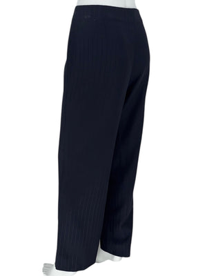 Armani Collezioni Navy Pinstripe Wrap Pantsuit – Made in Italy – Size 14
