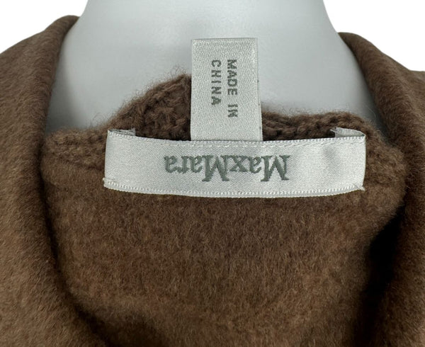 MaxMara Knit-Sleeve Wool-Cashmere Blazer Coat - Size M