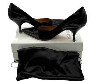 Yves Saint Laurent Suede & Patent Leather Pumps – Size 41