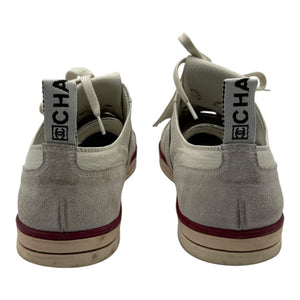 CHANEL Calfskin Fringe Golf/Tennis Sneakers in Ivory – Size 40