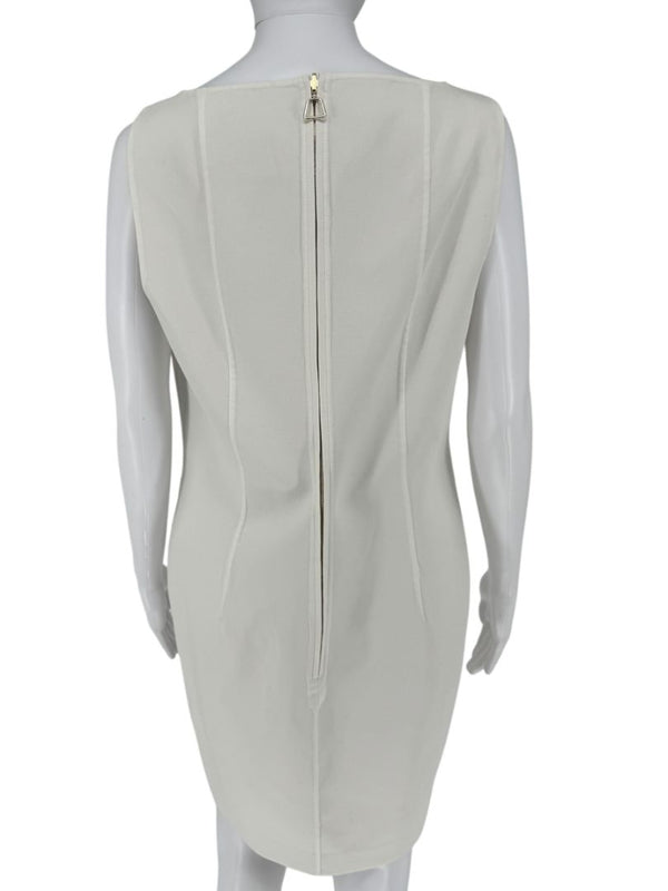 Akris Ivory Sleeveless Shift Dress - US 10