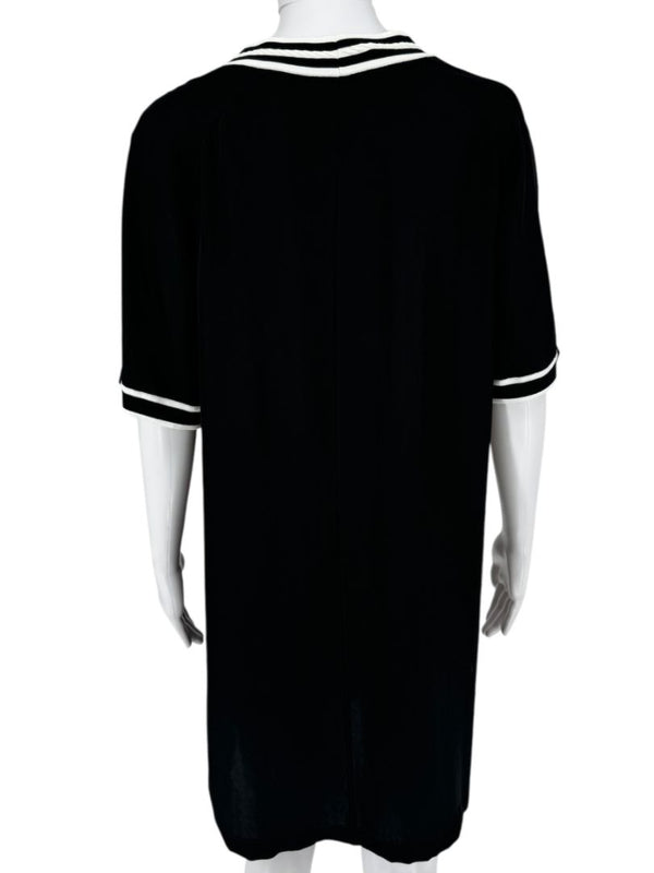 Rag & Bone V-Neck Tunic Dress with Contrast Trim - Size M