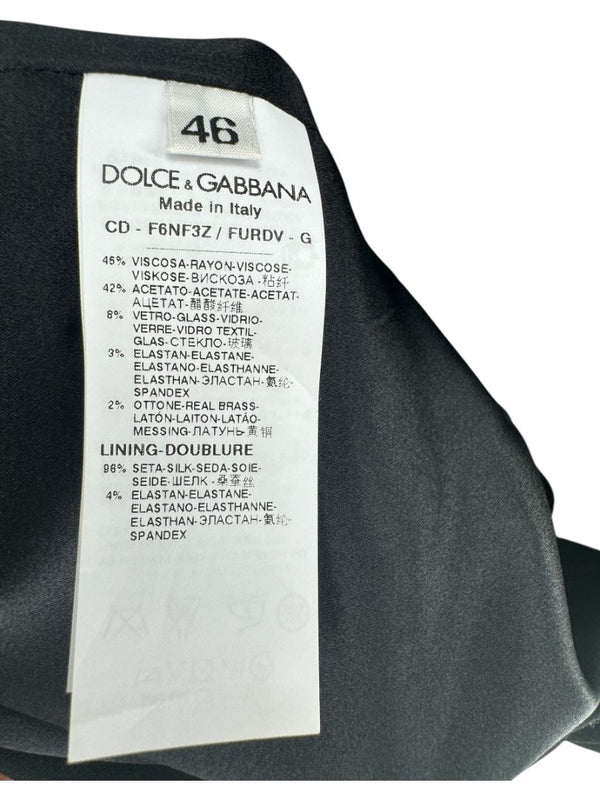 Dolce & Gabbana Embellished Collar Shift Dress - Size 10