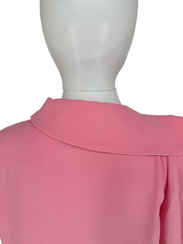 Valentino Ruffle Side Sleeveless Mini with laying collar and side button - Size 12