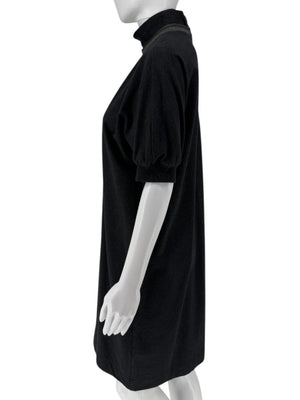 Brunello Cucinelli Charcoal Puff-Sleeve Tunic with Monili Trim – Size Large