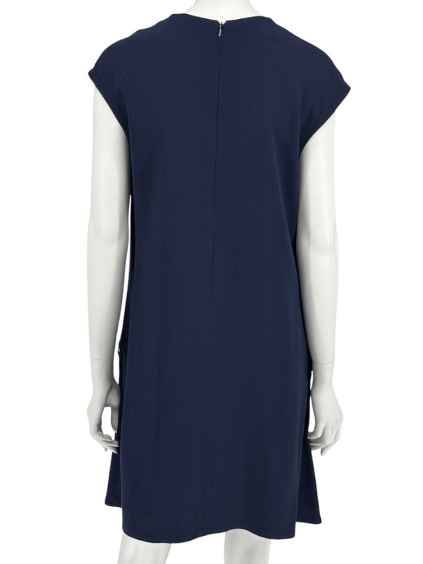 Stella McCartney Navy Zip-Detail Shift Dress - Size IT 44
