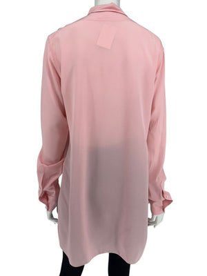Victoria Beckham Rose Pink Silk Blouse – Size US 10 / UK 14