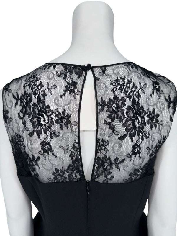 Christian Dior Black Lace-Trim Sleeveless Top – Size FR 44 (US 12)