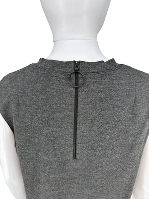 Akris Punto Charcoal Grey Sleeveless Tunic & Tapered Pants Set – Size 10