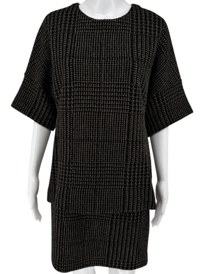 Akris Punto Textured Houndstooth Two-Piece Set – Medium