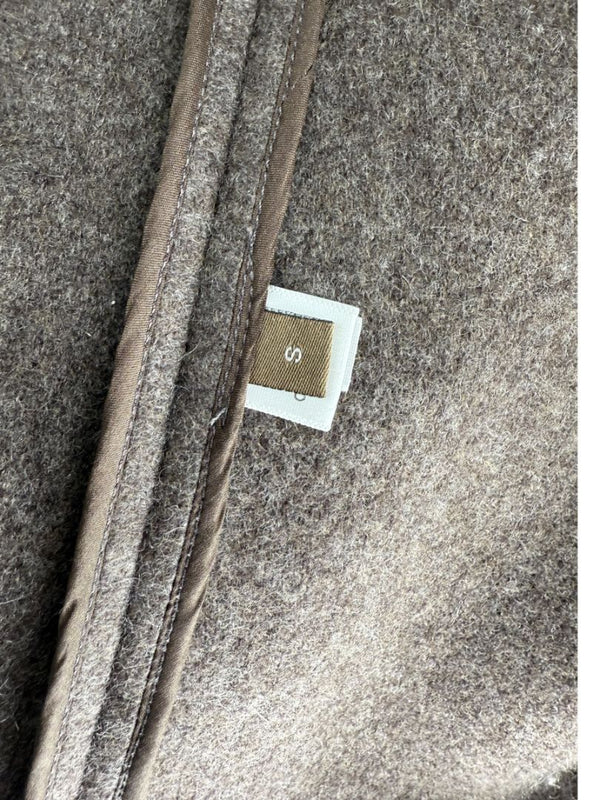 Peter Cohen Taupe Open-Front Cashmere Jacket – Size S