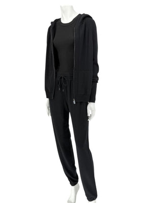 Loro Piana Black Baby Cashmere Lounge Set – Size 44 (Fits Like M/L)