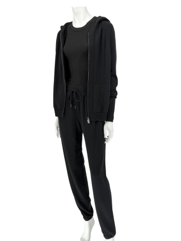 Loro Piana Black Baby Cashmere Lounge Set – Size 44 (Fits Like M/L)