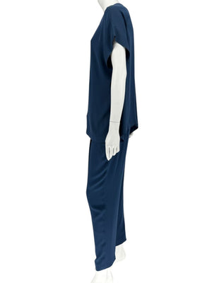 Loro Piana Blue Silk-Blend Lounge Set – Size 46