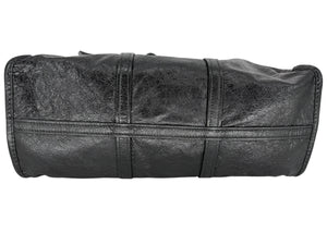 Balenciaga Black Arena Leather Bazar Shopper Tote Bag - XL