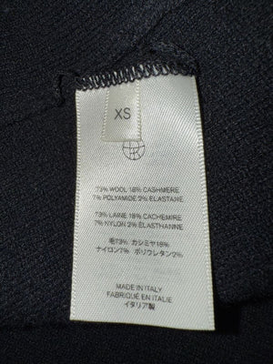 The Row Black Wool-Cashmere Cowl Neck Pullover – Size XS