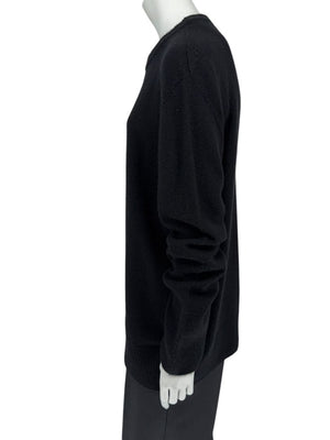 The Row Black Wool-Cashmere Crewneck Sweater – Size M