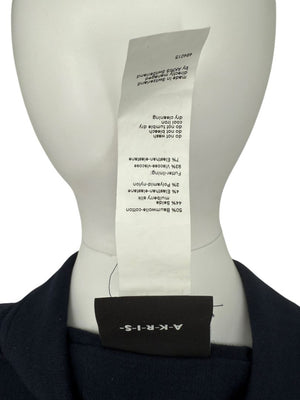 Akris Navy Short Sleeve Polo Dress – Size US 10