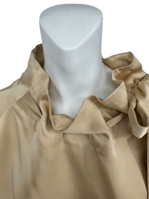 Rosetta Getty Champagne Satin Blouse – Size 6