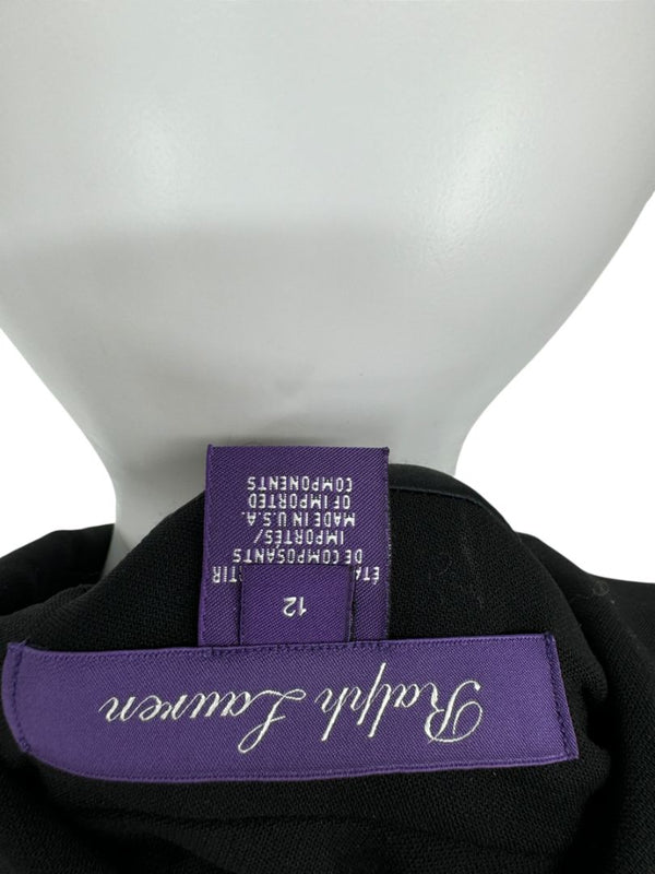 Ralph Lauren Purple Label Black Wool Pant Suit – Size 12