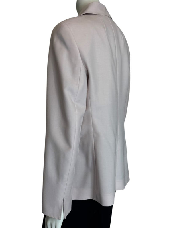 Akris Miles Blazer in Lily Pink Virgin Wool, Size 10 (IT 46) – NWT