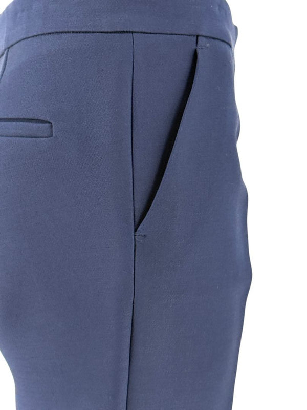 Derek Lam Navy Wool-Silk Cropped Pants – Size IT 44 / US 8