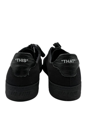 Off-White 2.0 Low Top Sneakers in Black & Blue Suede – Men’s Size 42 EU