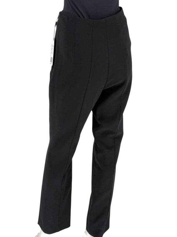 Akris Punto Black Cropped Pants with Velvet Side Stripe – Size US 8