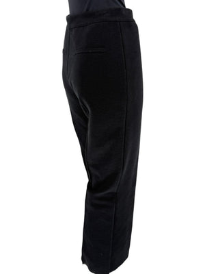 High Sport Black Cotton-Blend Kick Cropped Pants – Size L- NWT