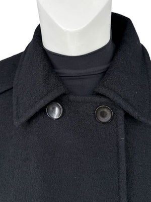Lida Baday Black Wool Cropped Peacoat – Size 12