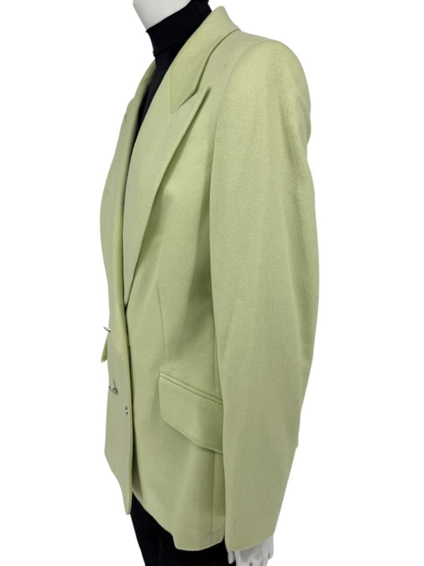 Escada Margaretha Ley Light Pistachio Double-Breasted Blazer – Size 44 (DE)