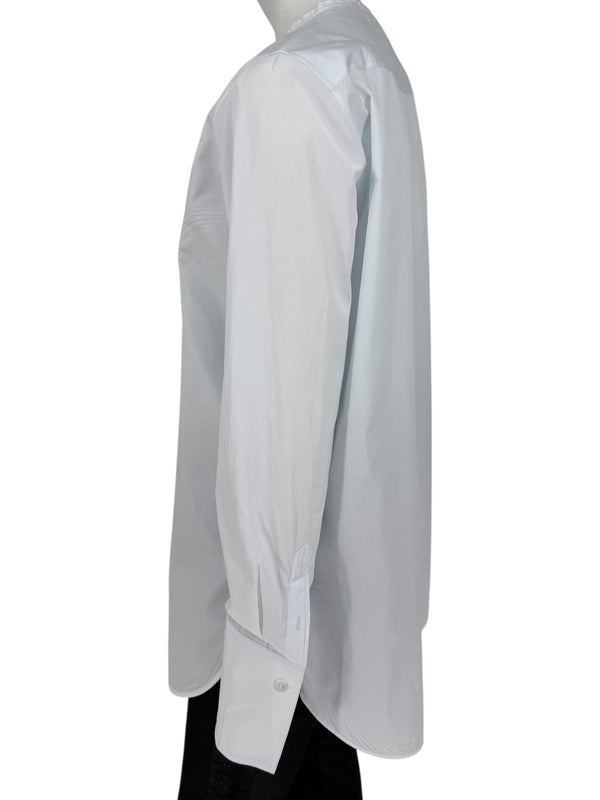 Celine Clean-Line Pale Blue Cotton Shirt with Concealed Placket – FR 42