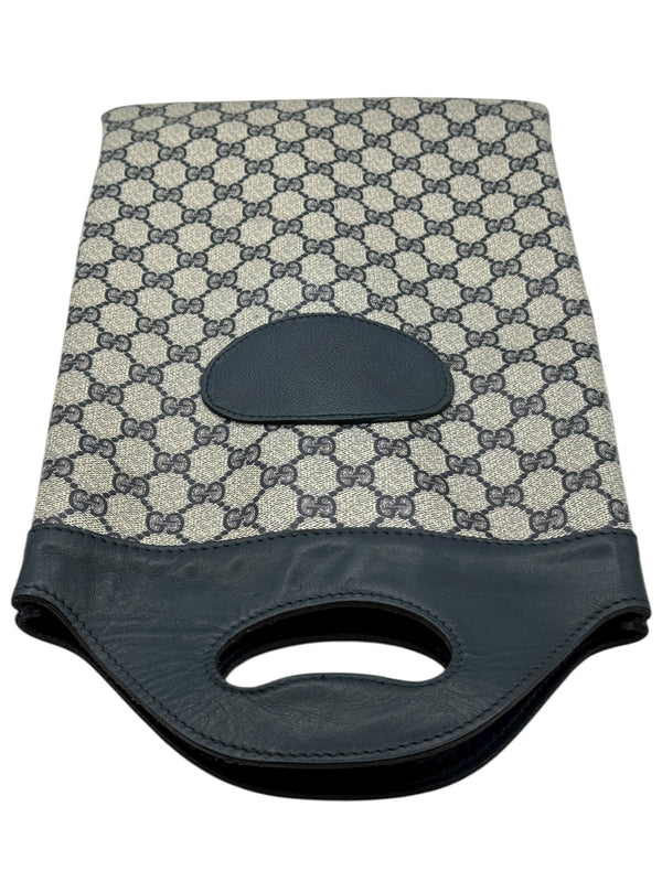 Gucci Vintage GG Canvas &  Leather Champagne Bottle Carrier – Made in Italy