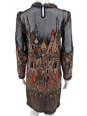 Chanel Paris–Moscow Wool-Blend Embroidered Mini Dress – Size 38 – Brand New With Tags
