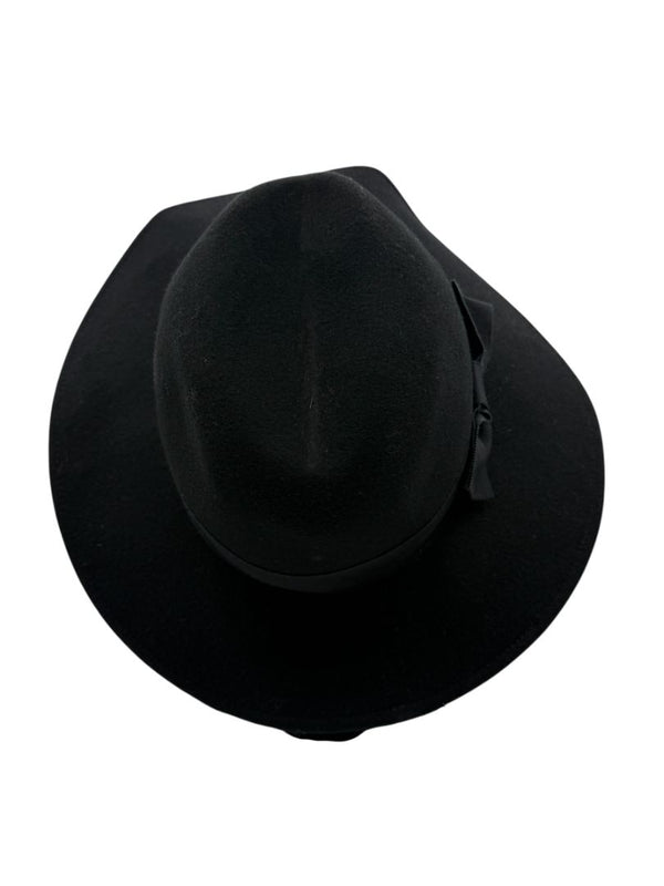 Ann Taylor Black Wool Fedora Hat