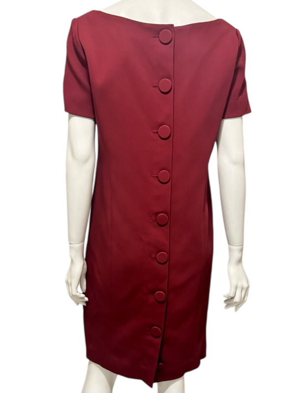 Pamella Roland Red Tailored Dress &amp; Jacket Set – L