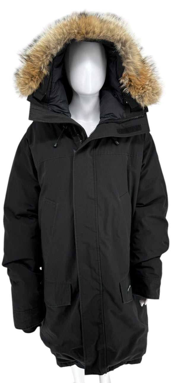 CANADA GOOSE Langford Parka w/ Coyote Fur Hood Color Black Sz XXL