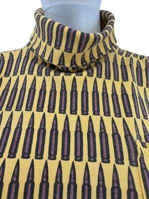 Stephen Sprouse Bullet Print Turtleneck Top – Size M (Good Condition)