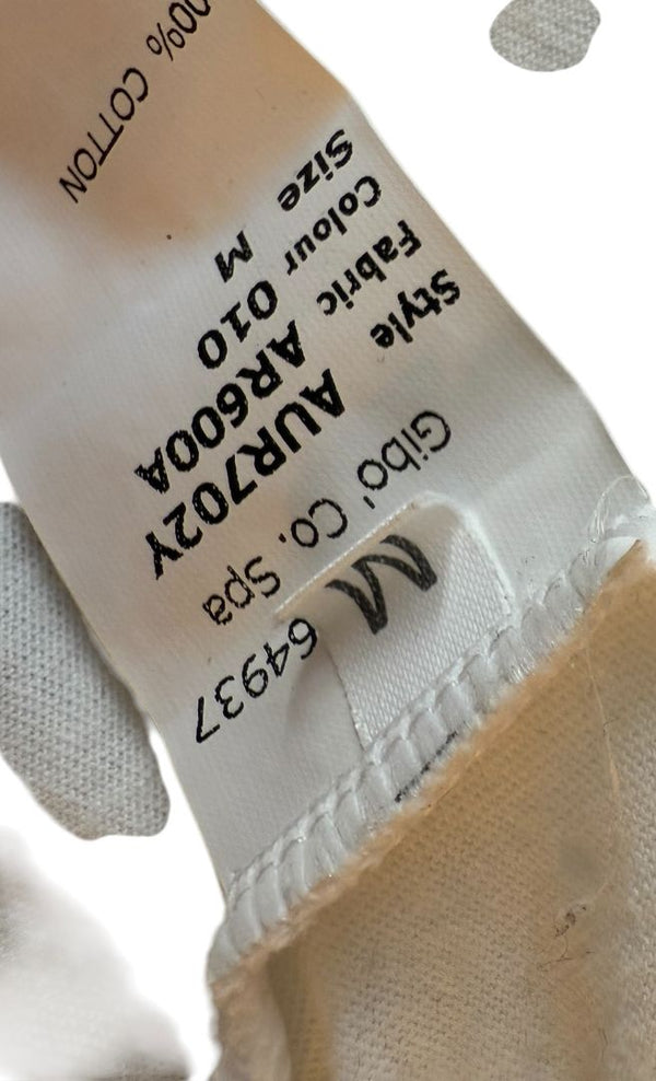 John Galliano Y2K Short Sleeve White Graphic Newspaper Tee - M