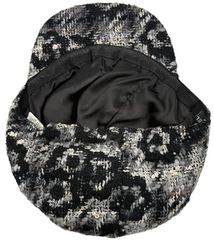 Chanel Black Tweed Hat - Medium